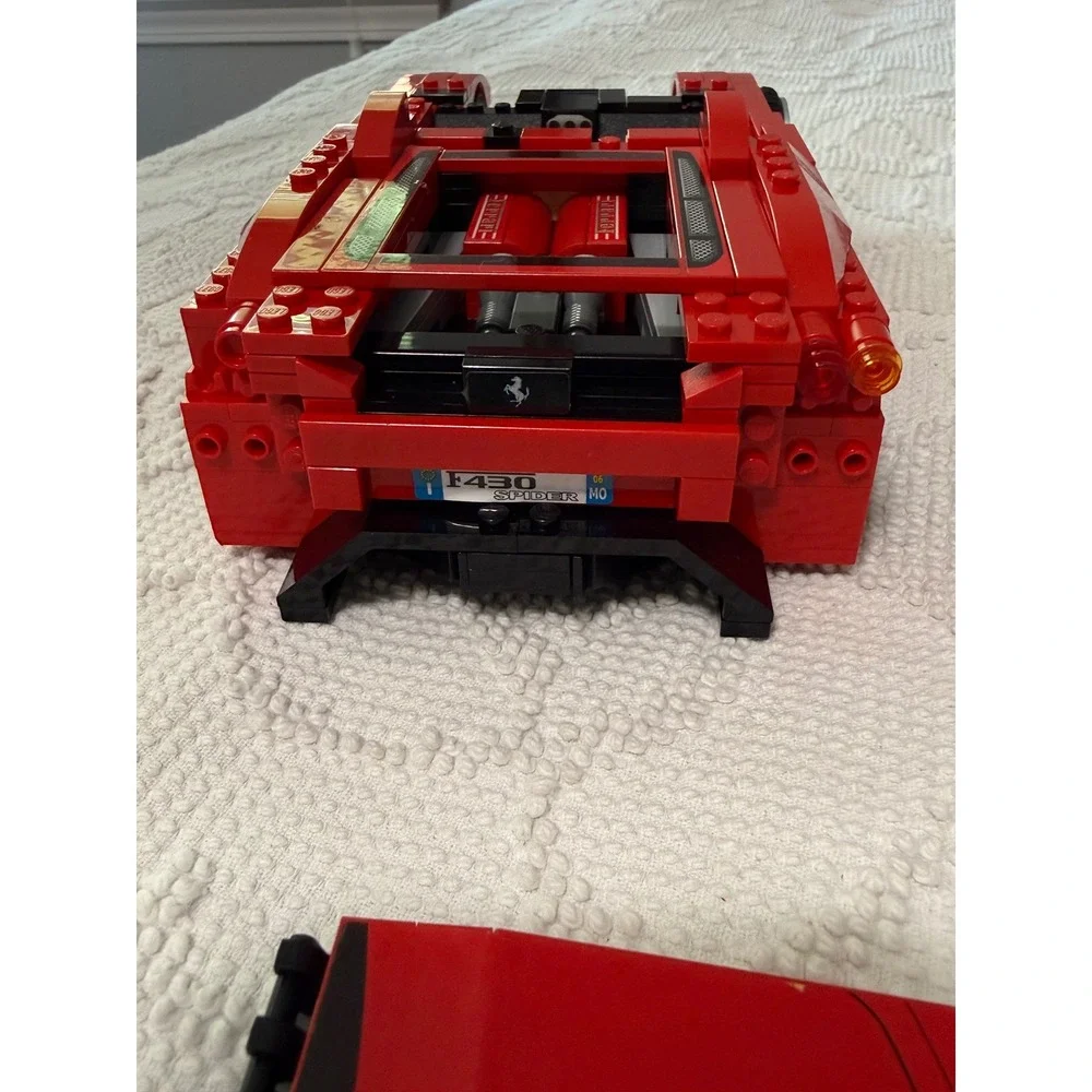 LEGO Racers Ferrari F430 Spider 8671 Red 1:17 Scale Car Incomplete Parts Repair
